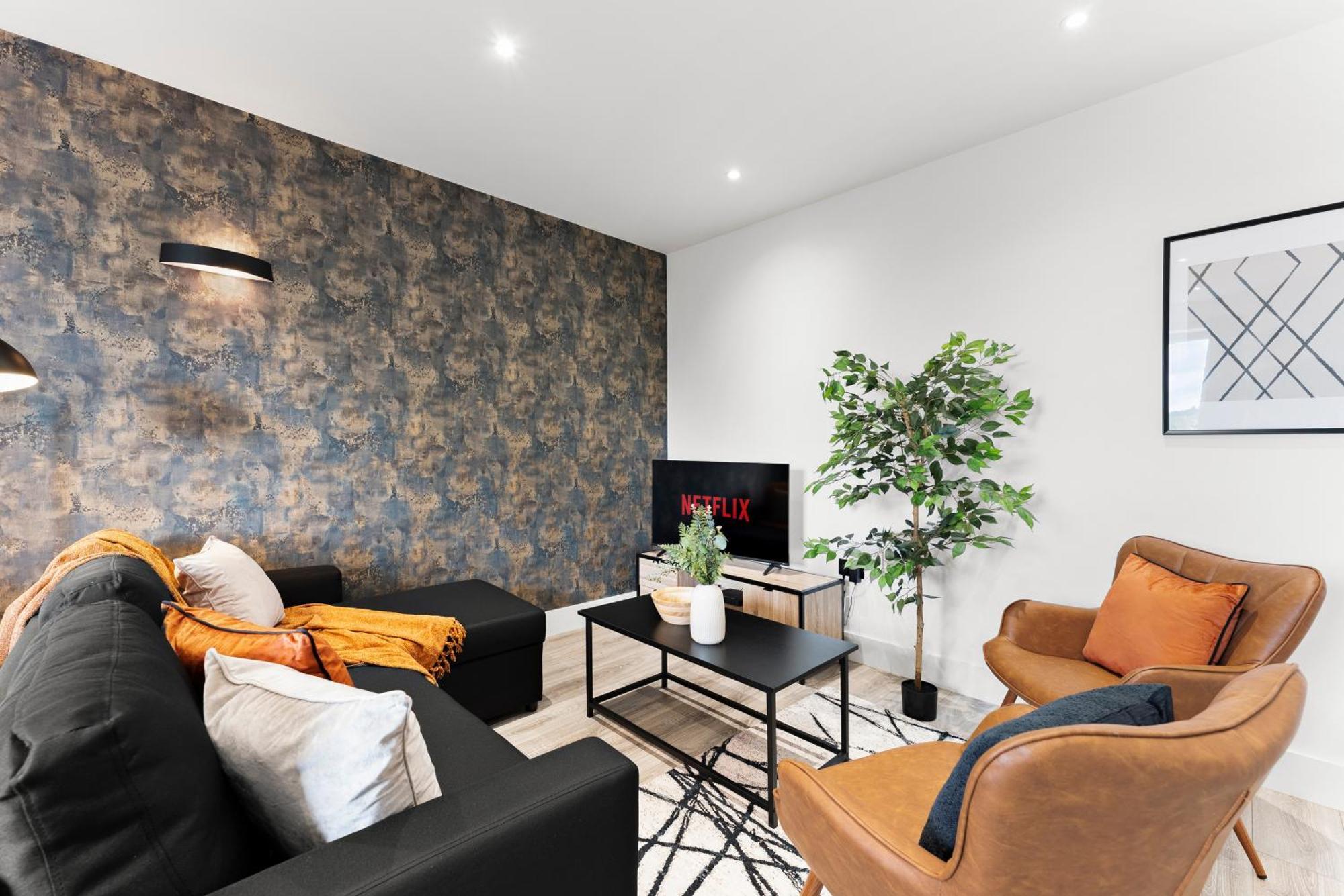 Stylish Two-Bedroom Flat In NWI Esterno foto