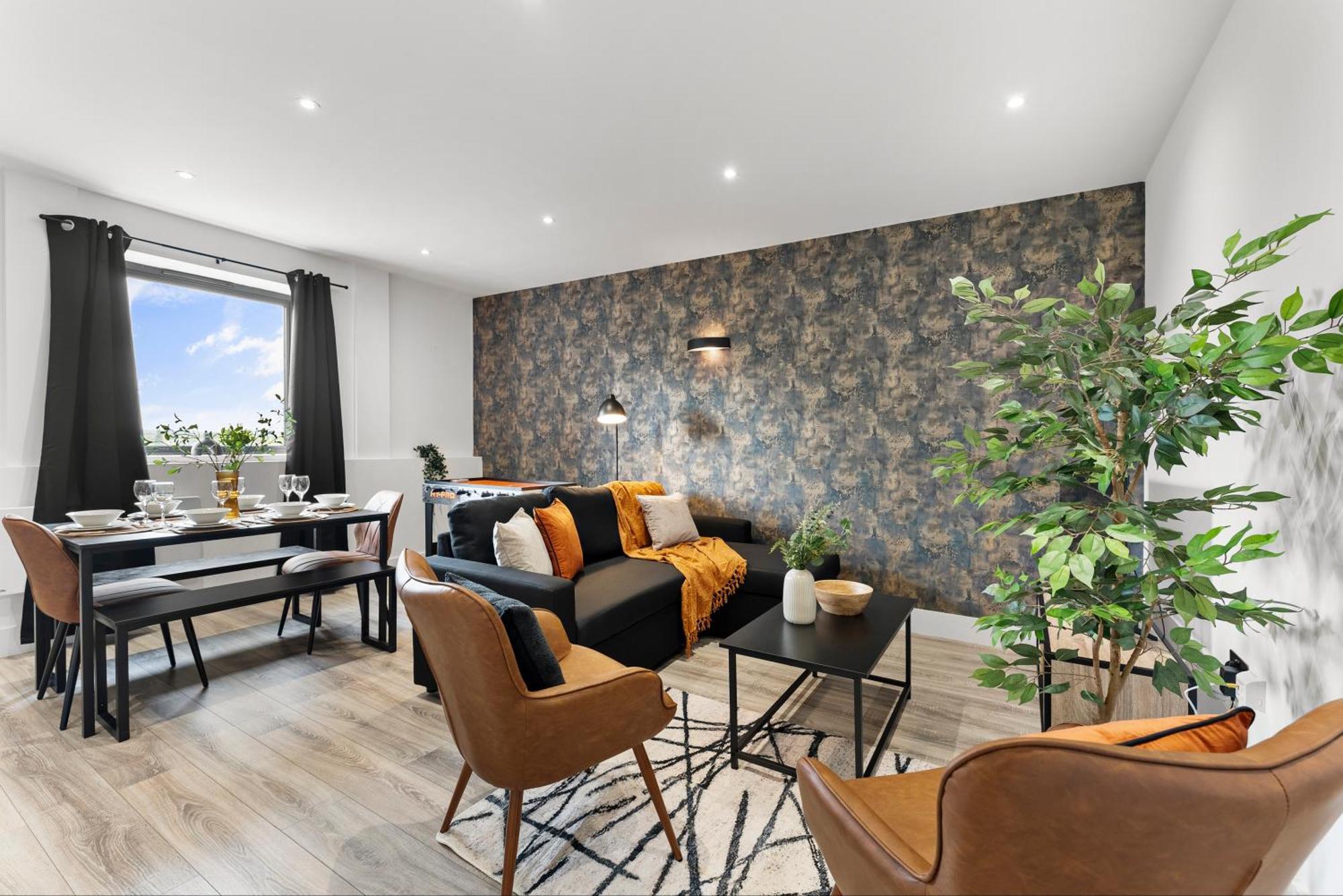 Stylish Two-Bedroom Flat In NWI Esterno foto